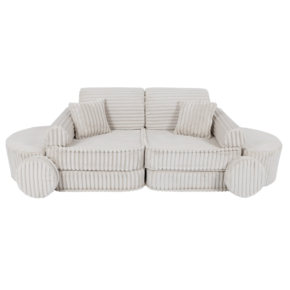 Churros Pocket Max Kids Sofa, Cotton Candy White