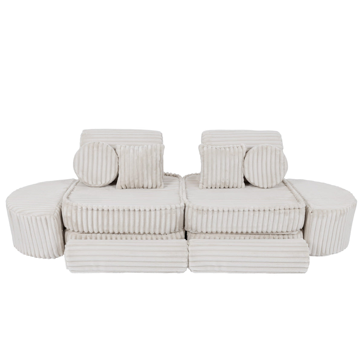 Churros Pocket Max Kids Sofa, Cotton Candy White