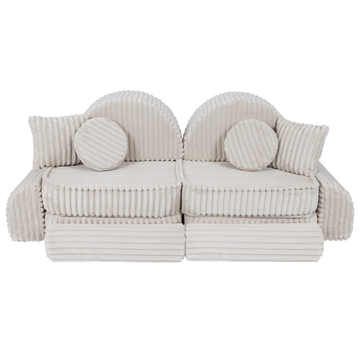 Churros Pocket Max Kids Sofa, Cotton Candy White