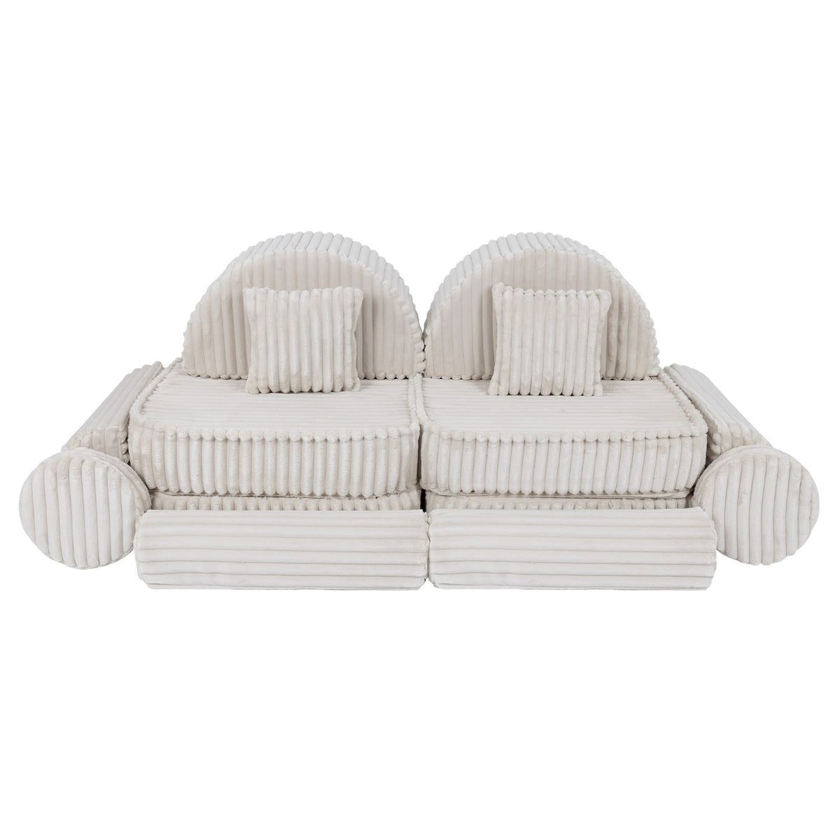 Churros Pocket Max Kids Sofa, Cotton Candy White