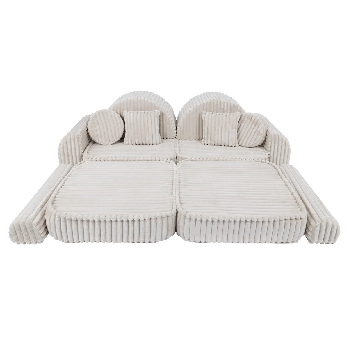 Churros Pocket Max Kids Sofa, Cotton Candy White