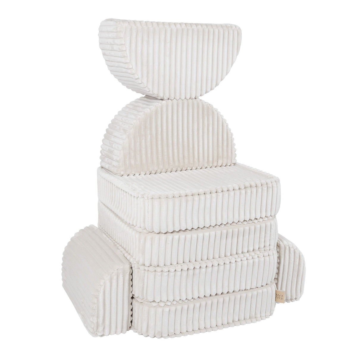 Churros Pocket Max Kids Sofa, Cotton Candy White