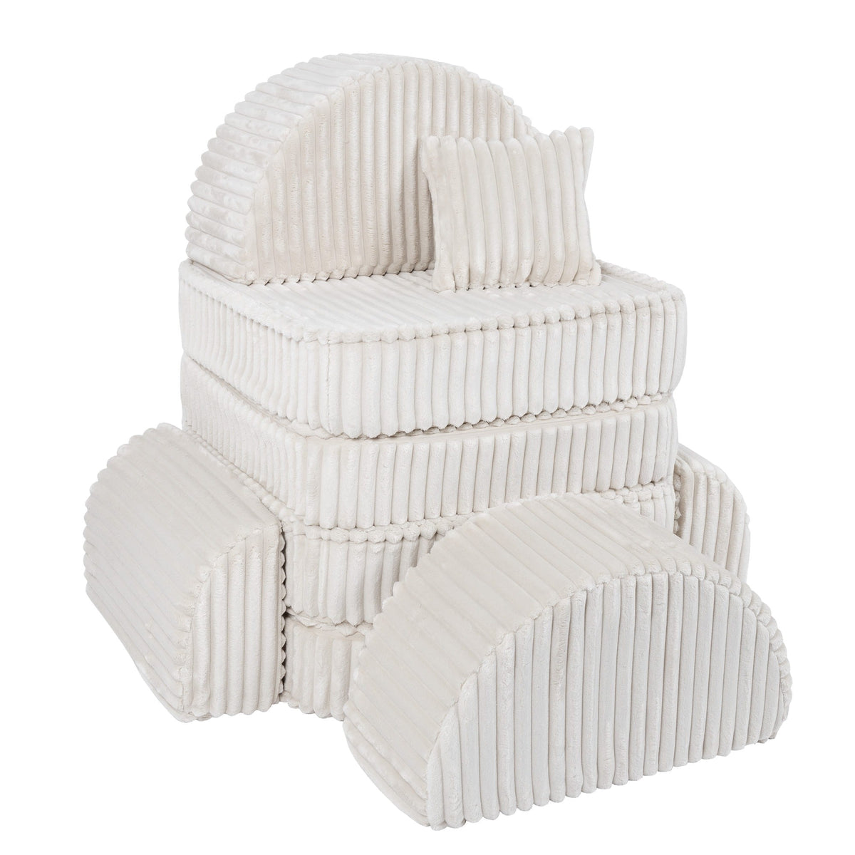 Churros Pocket Max Kids Sofa, Cotton Candy White