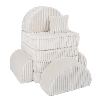 Churros Pocket Max Kids Sofa, Cotton Candy White