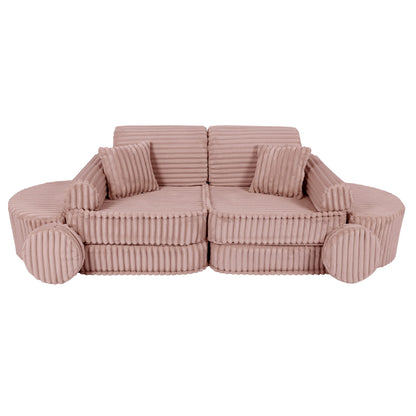 Churros Pocket Max Kids Sofa, Ruby Chocolate Pink