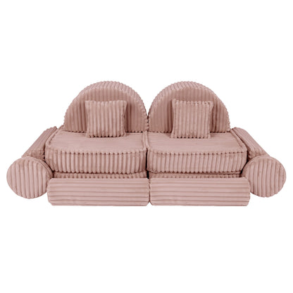 Churros Pocket Max Kids Sofa, Ruby Chocolate Pink