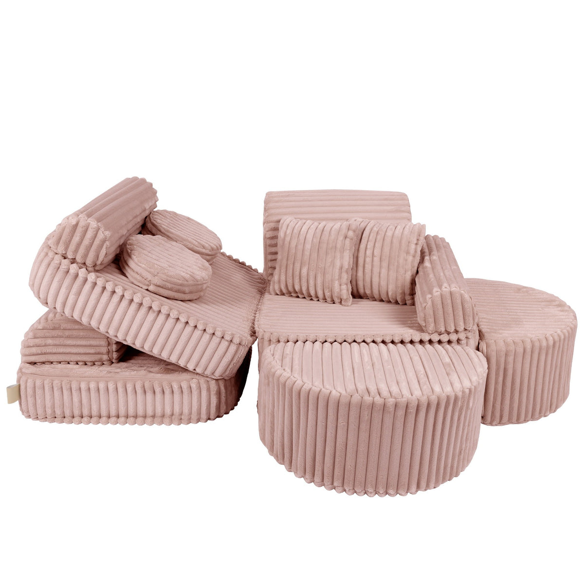 Churros Pocket Max Kids Sofa, Ruby Chocolate Pink