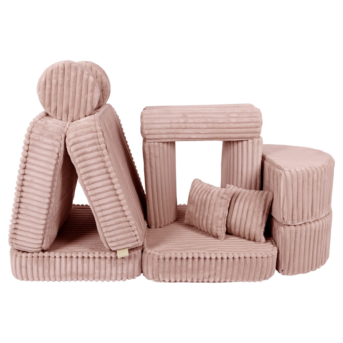 Churros Pocket Max Kids Sofa, Ruby Chocolate Pink