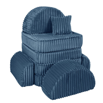 Churros Pocket Max Kids Sofa, Midnight Blue