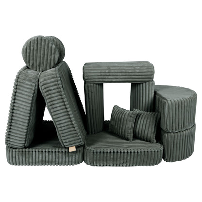 Churros Pocket Max Kids Sofa, Pine Forest Green