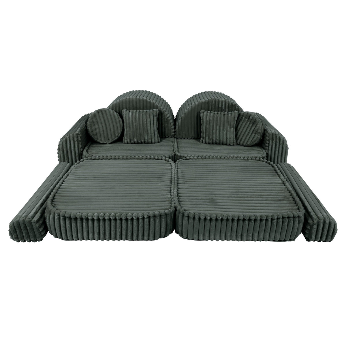 Churros Pocket Max Kids Sofa, Pine Forest Green