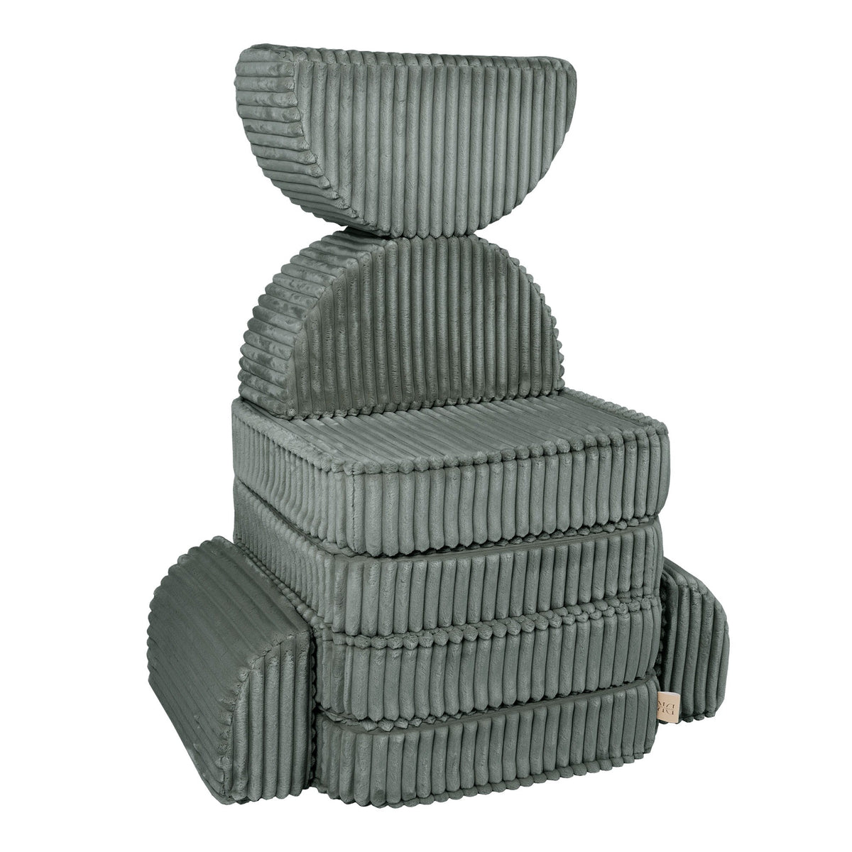 Churros Pocket Max Kids Sofa, Pine Forest Green