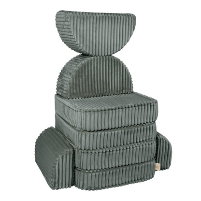 Churros Pocket Max Kids Sofa, Pine Forest Green