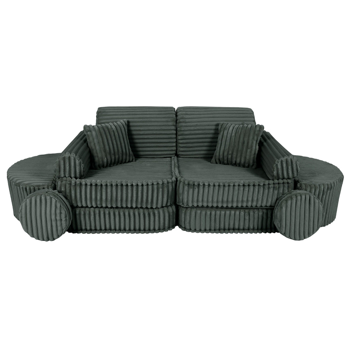 Churros Pocket Max Kids Sofa, Pine Forest Green