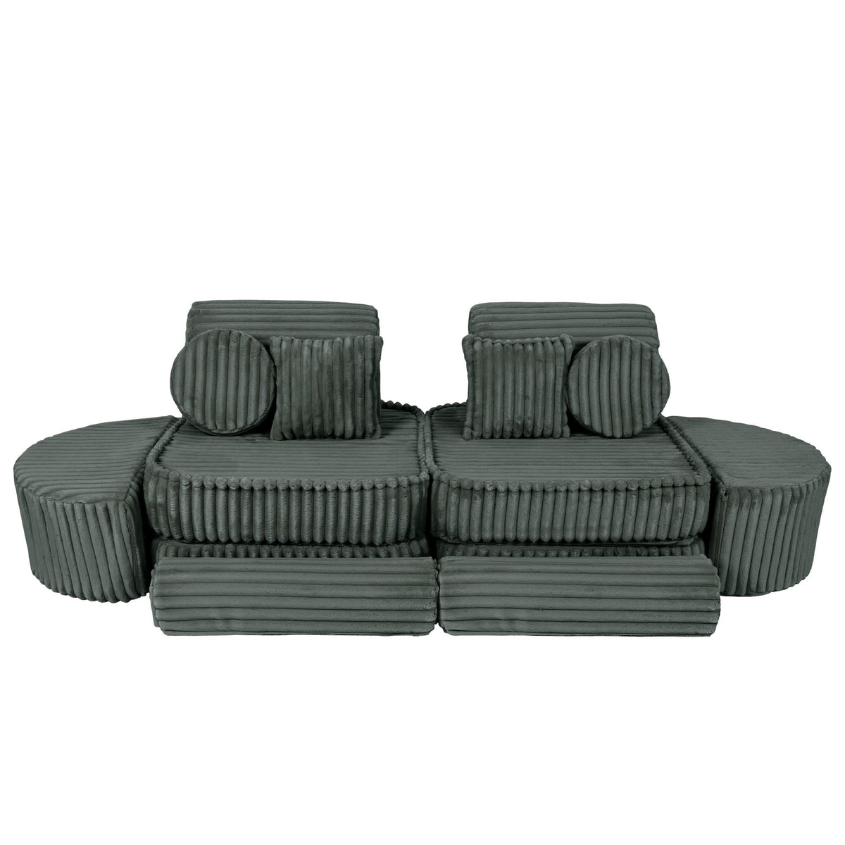 Churros Pocket Max Kids Sofa, Pine Forest Green