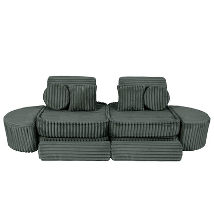 Churros Pocket Max Kids Sofa, Pine Forest Green