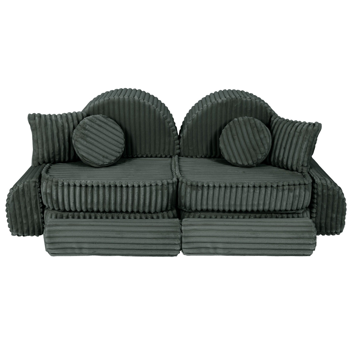 Churros Pocket Max Kids Sofa, Pine Forest Green