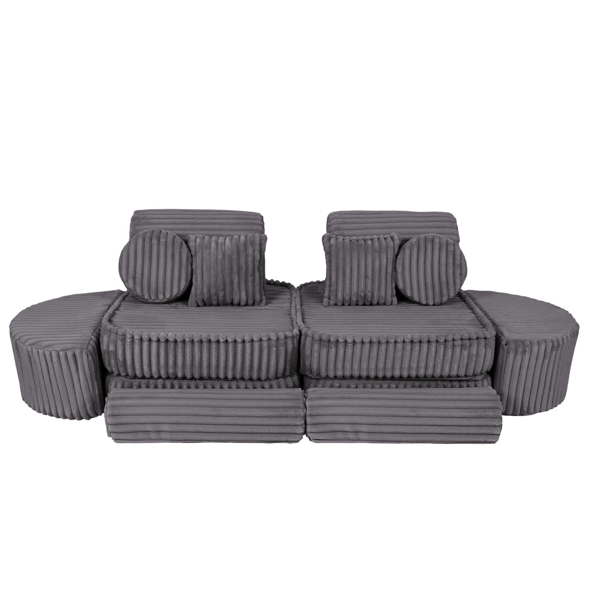 Churros Pocket Max Kids Sofa, Jurassic Grey