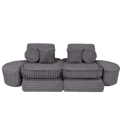 Churros Pocket Max Kids Sofa, Jurassic Grey