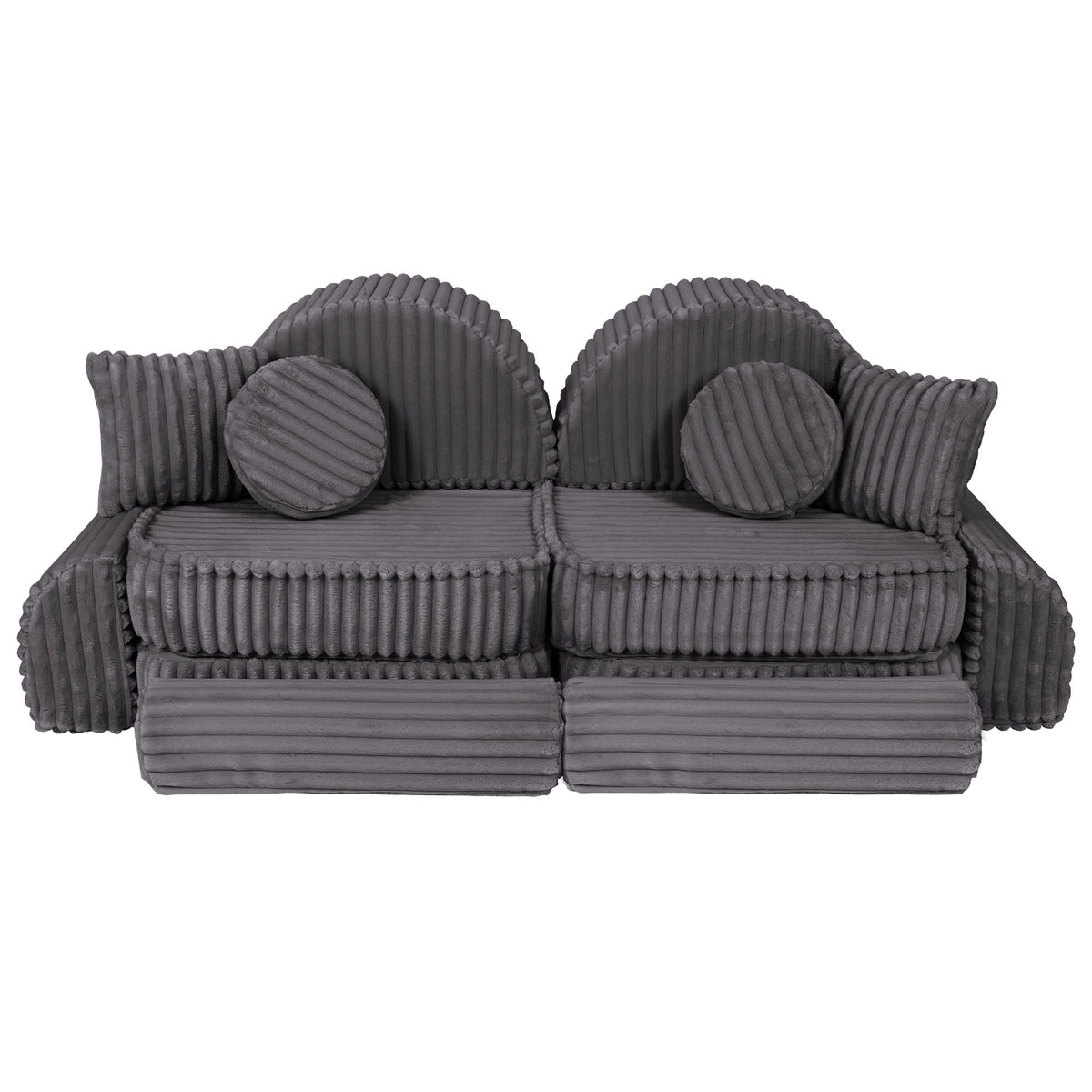 Churros Pocket Max Kids Sofa, Jurassic Grey