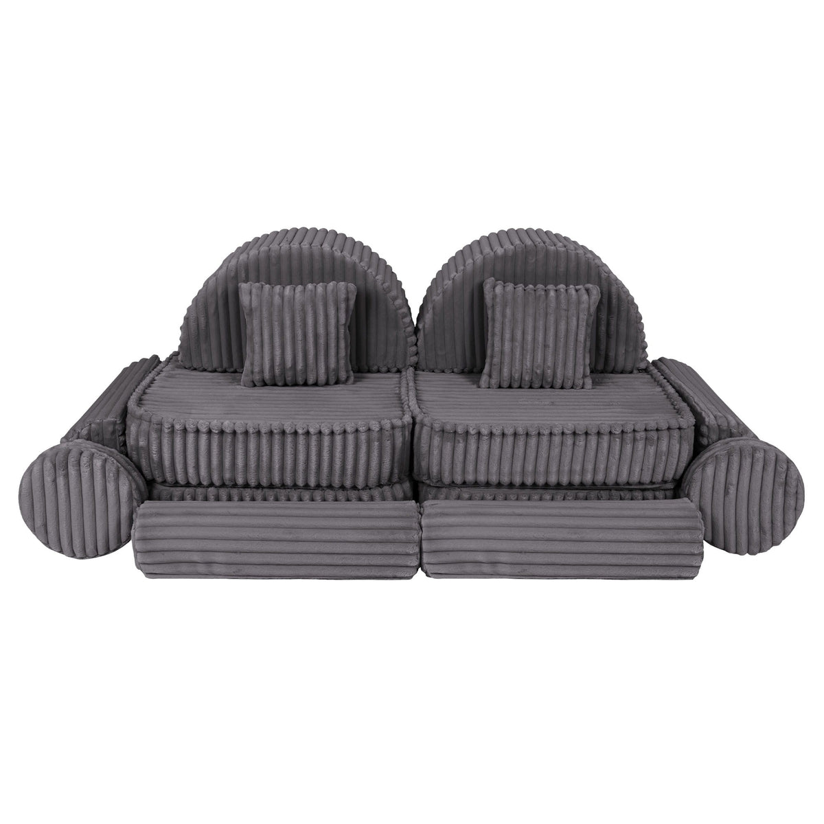 Churros Pocket Max Kids Sofa, Jurassic Grey