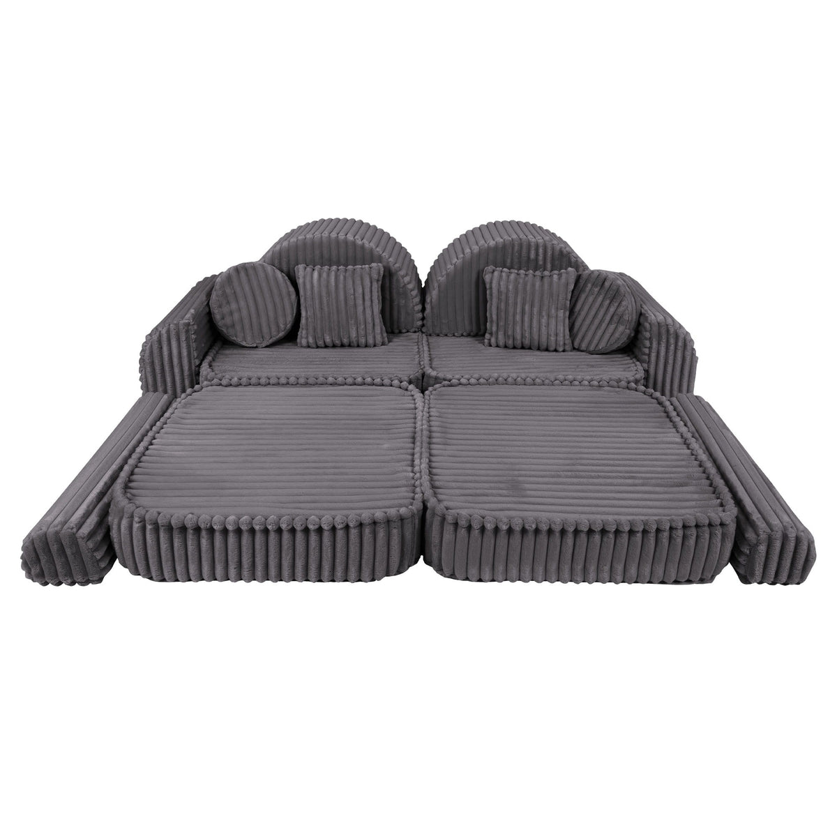 Churros Pocket Max Kids Sofa, Jurassic Grey