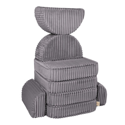 Churros Pocket Max Kids Sofa, Jurassic Grey