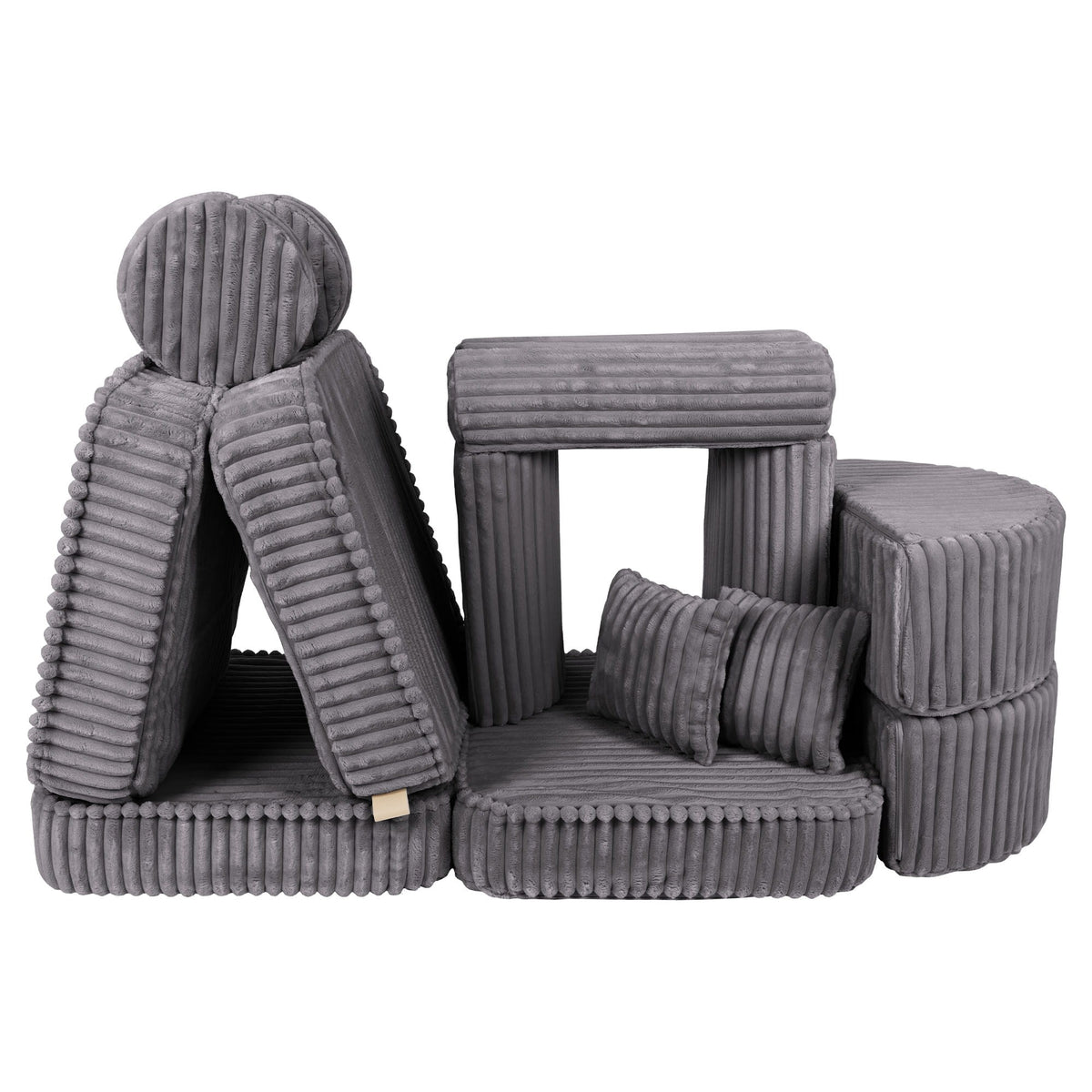 Churros Pocket Max Kids Sofa, Jurassic Grey