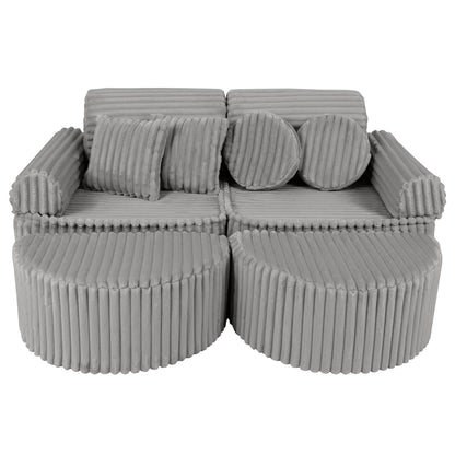 Churros Pocket Max Kids Sofa, Moon Dust Grey