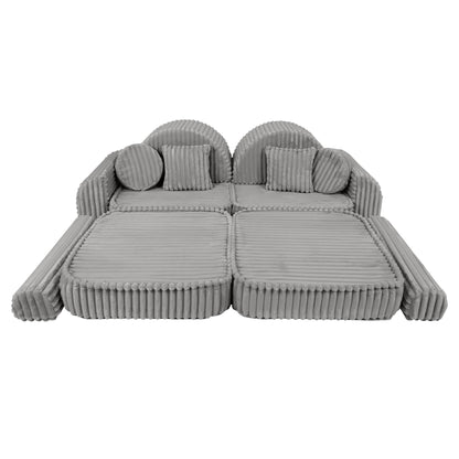 Churros Pocket Max Kids Sofa, Moon Dust Grey