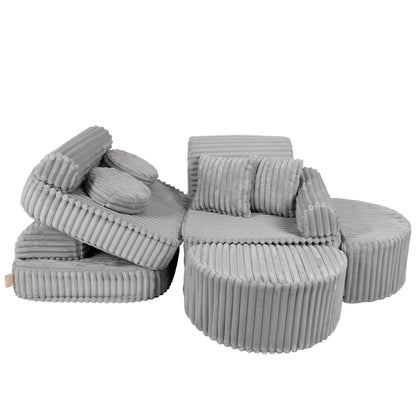 Churros Pocket Max Kids Sofa, Moon Dust Grey