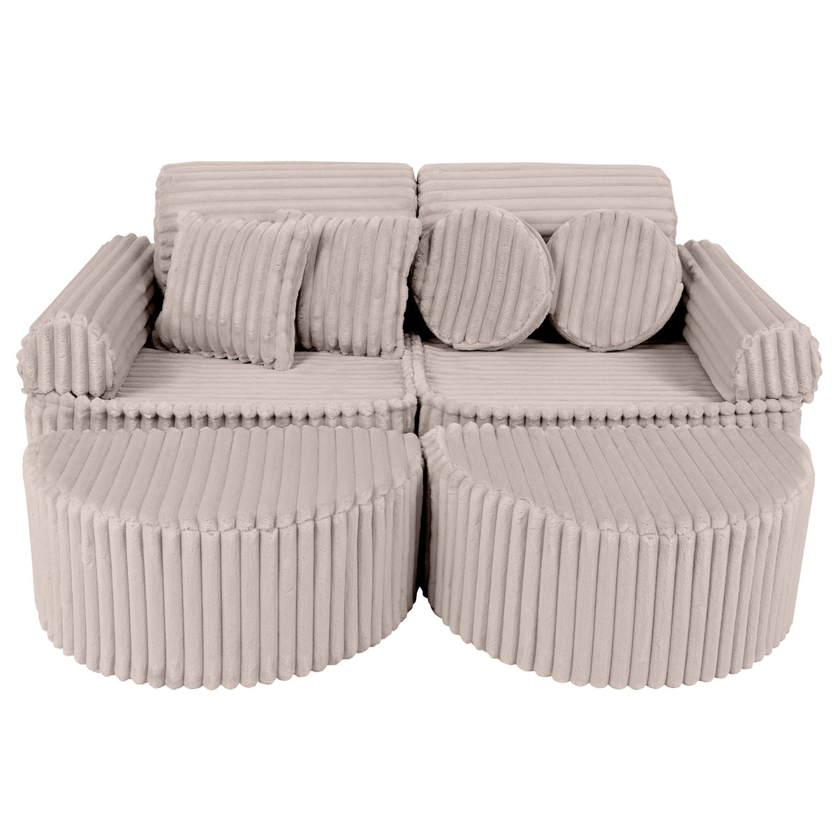 Churros Pocket Max Kids Sofa, Pebble Beige
