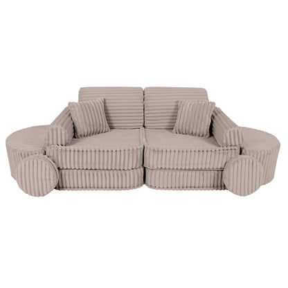 Churros Pocket Max Kids Sofa, Pebble Beige