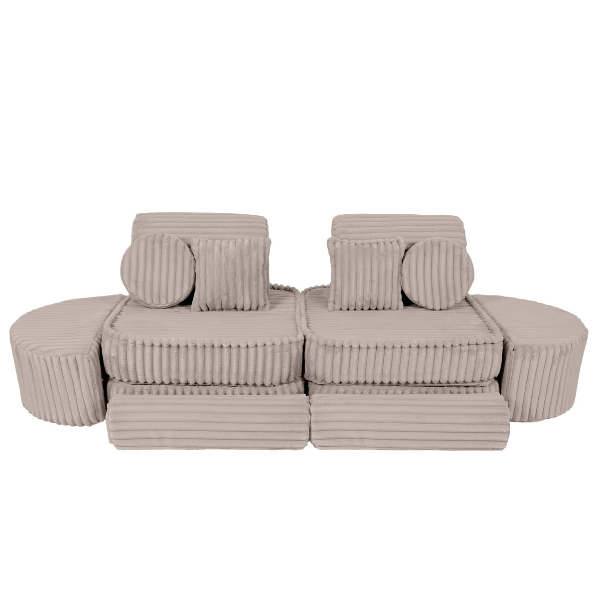 Churros Pocket Max Kids Sofa, Pebble Beige
