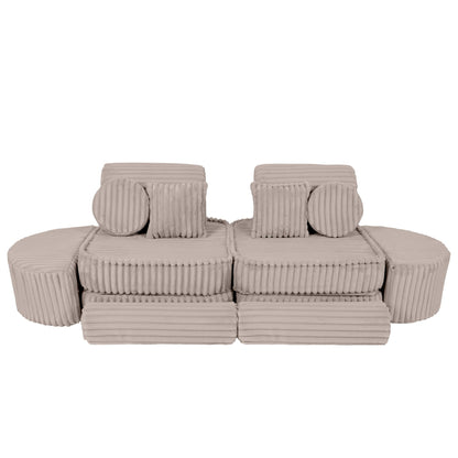 Churros Pocket Max Kids Sofa, Pebble Beige