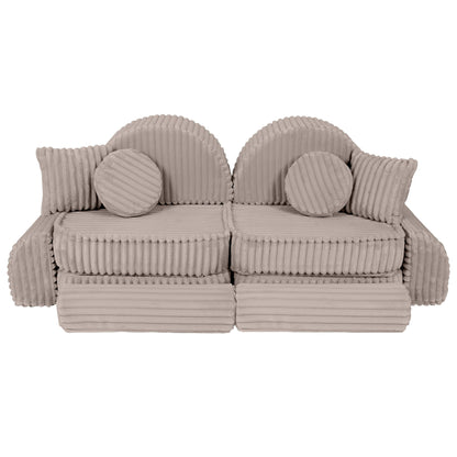 Churros Pocket Max Kids Sofa, Pebble Beige
