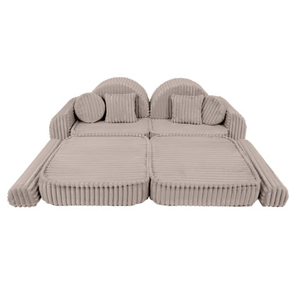 Churros Pocket Max Kids Sofa, Pebble Beige