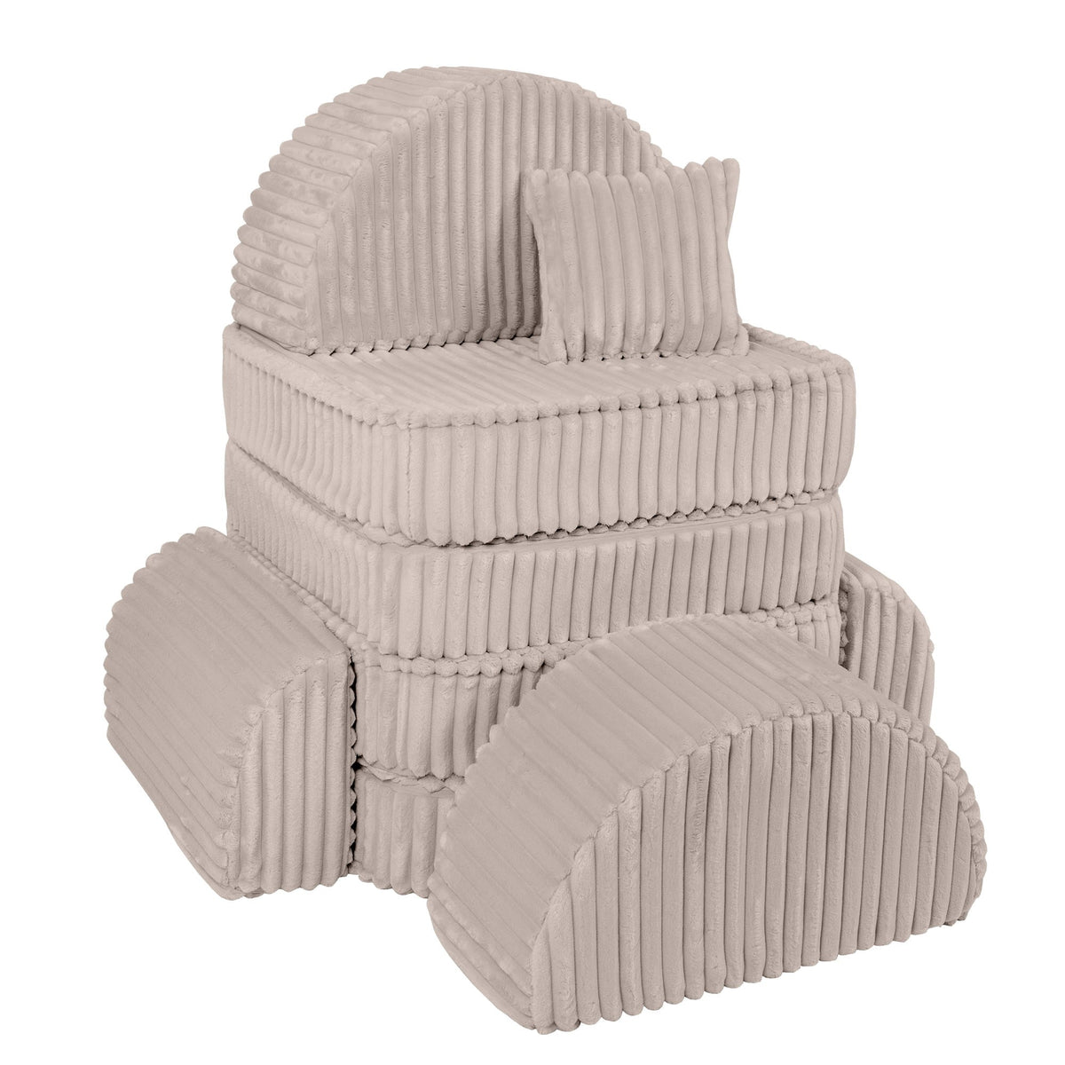 Churros Pocket Max Kids Sofa, Pebble Beige