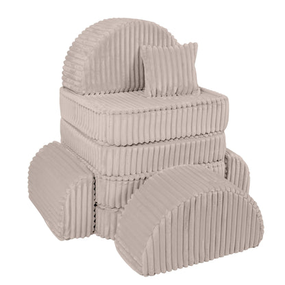 Churros Pocket Max Kids Sofa, Pebble Beige