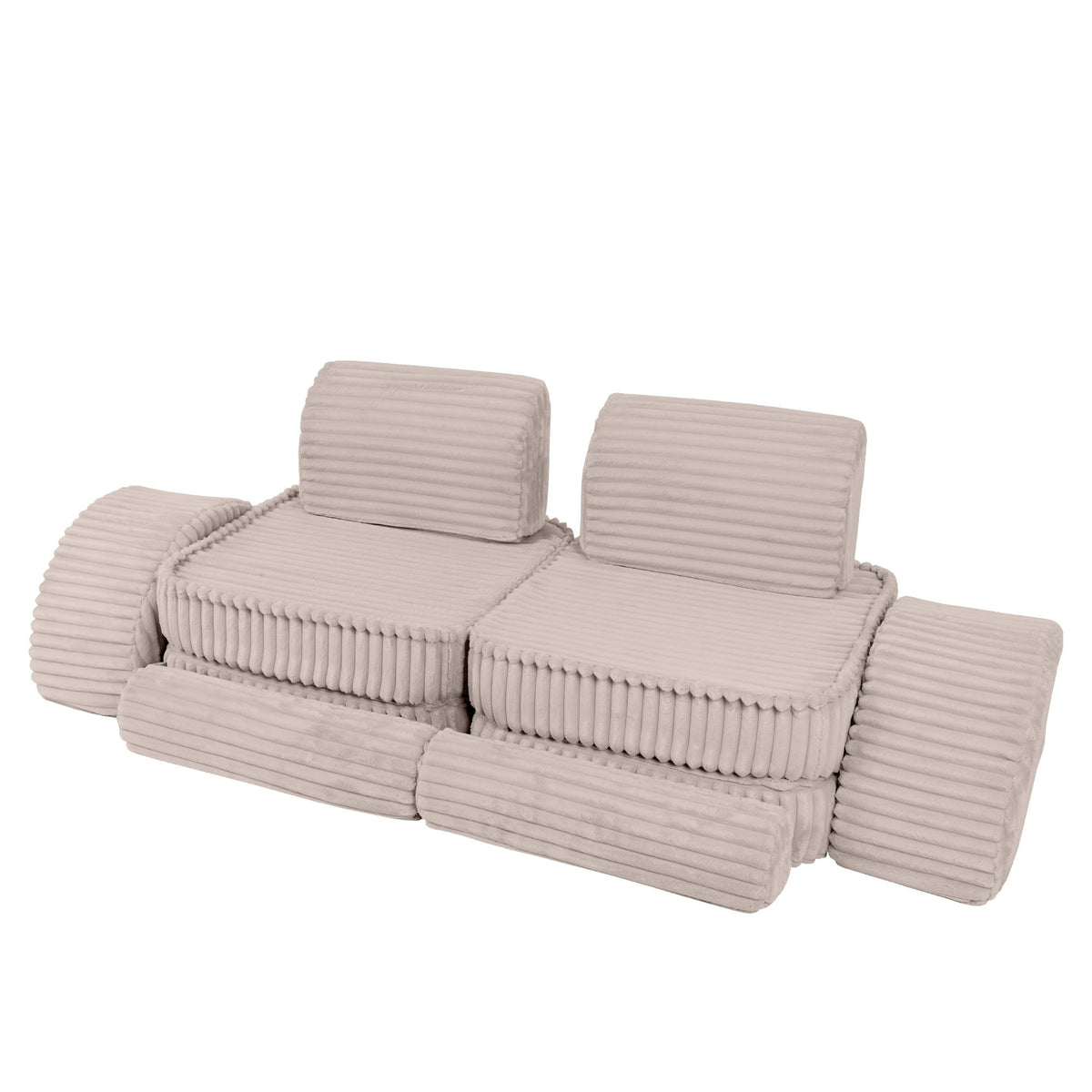 Churros Pocket Max Kids Sofa, Pebble Beige