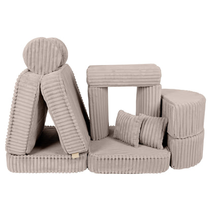 Churros Pocket Max Kids Sofa, Pebble Beige