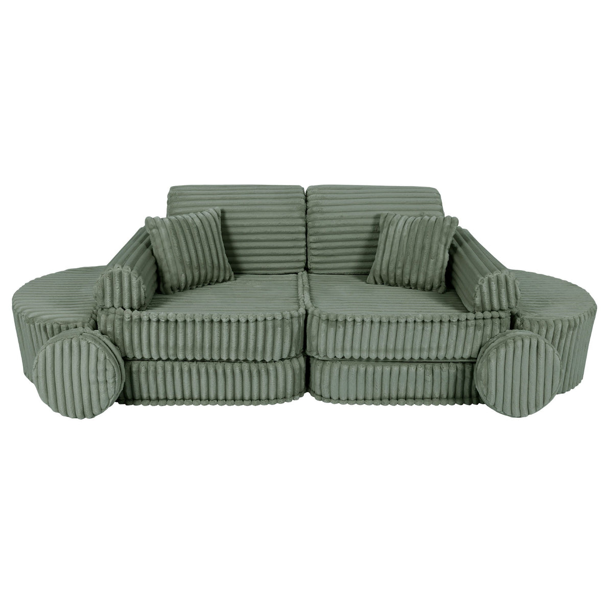 Churros Pocket Max Kids Sofa, Olive Sage Green