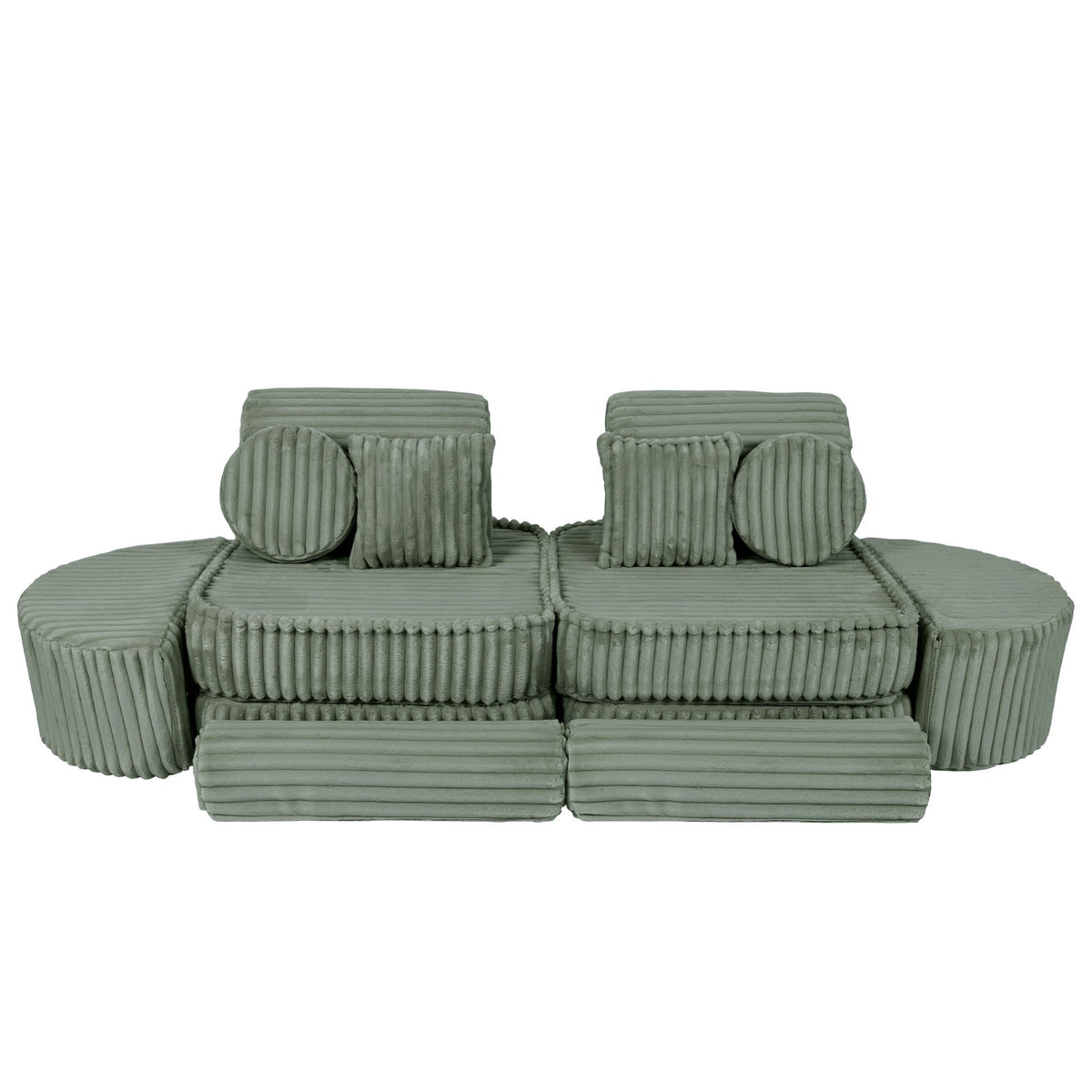 Churros Pocket Max Kids Sofa, Olive Sage Green