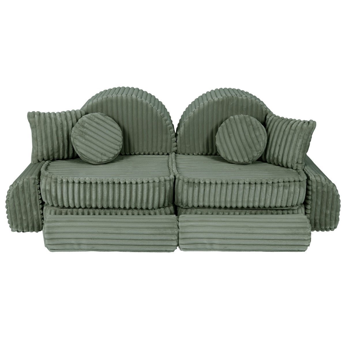 Churros Pocket Max Kids Sofa, Olive Sage Green