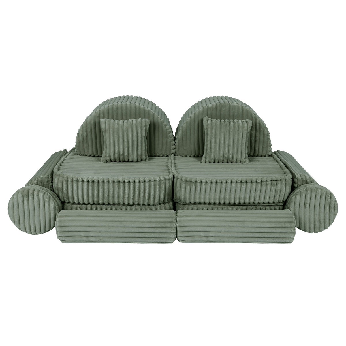Churros Pocket Max Kids Sofa, Olive Sage Green