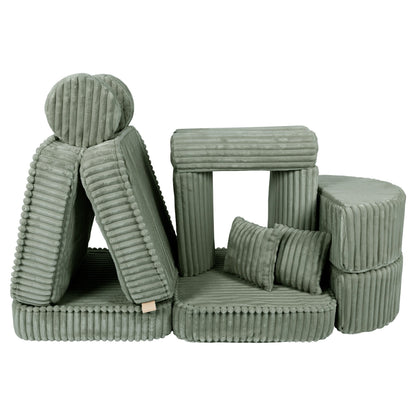 Churros Pocket Max Kids Sofa, Olive Sage Green
