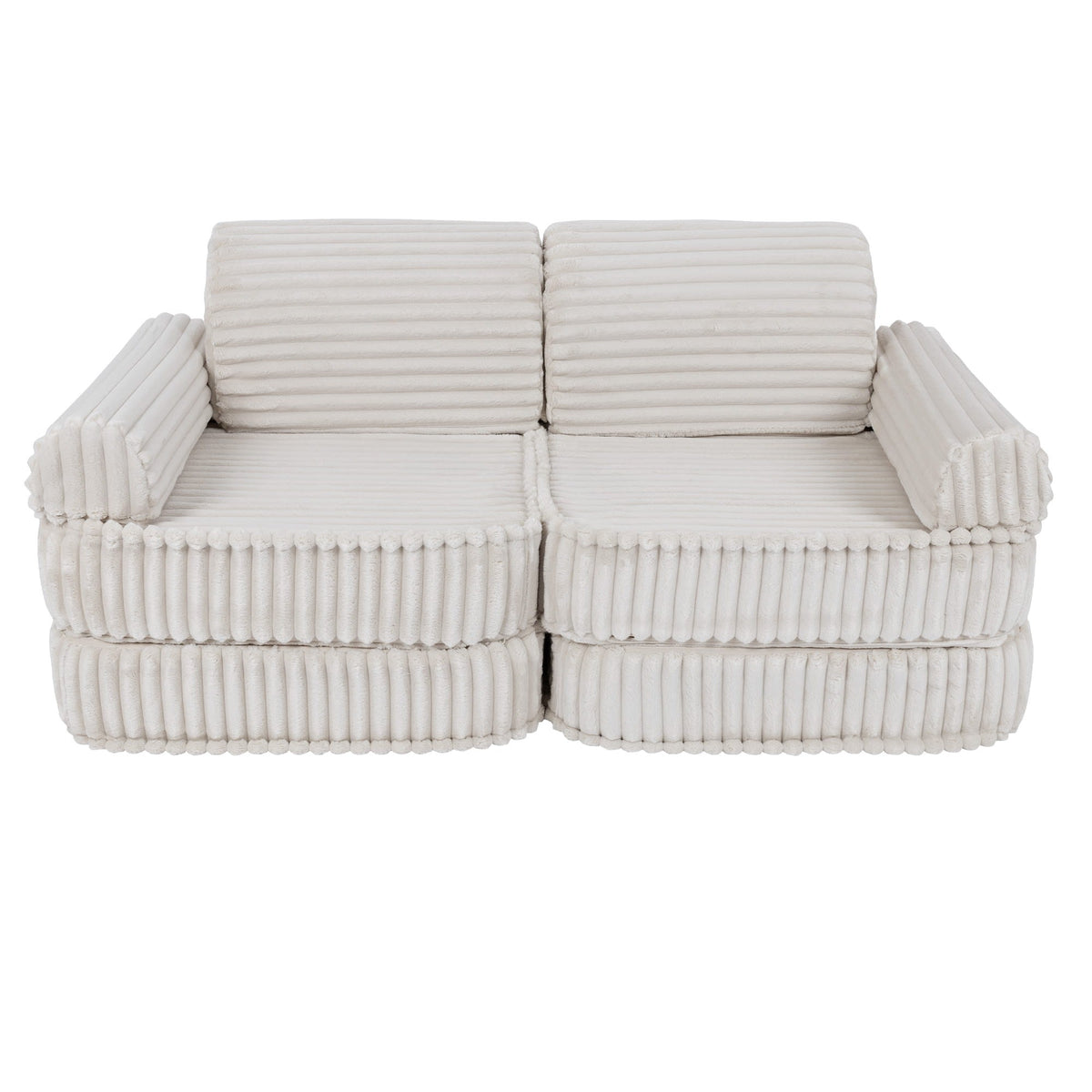 Churros Pocket Plus Kids Sofa, Cotton Candy White