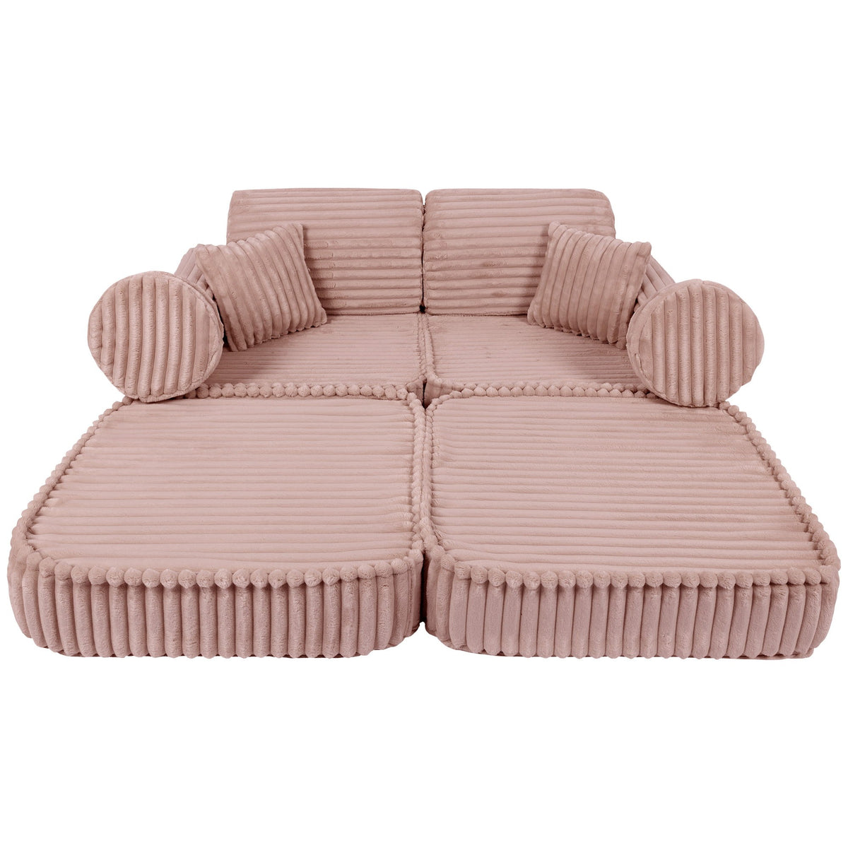 Churros Pocket Plus Kids Sofa, Ruby Chocolate Pink