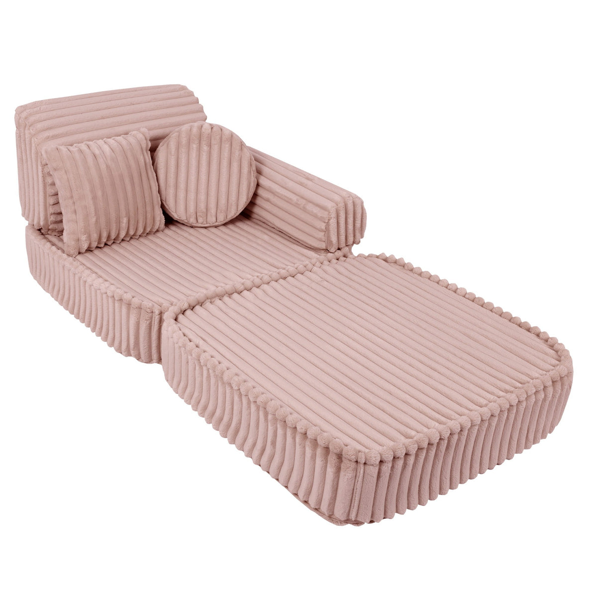 Churros Pocket Plus Kids Sofa, Ruby Chocolate Pink