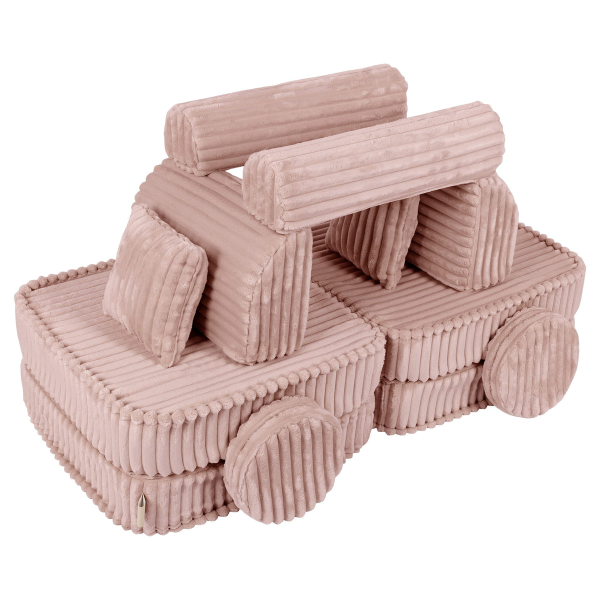 Churros Pocket Plus Kids Sofa, Ruby Chocolate Pink